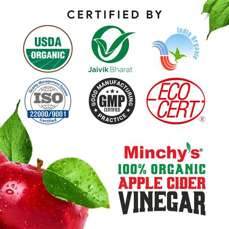 Buy Organic Apple Cider Vinegar Ml Minchy S