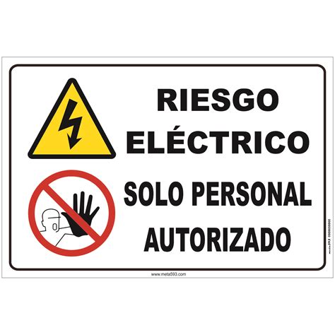 PELIGRO RIESGO ELÉCTRICO META593