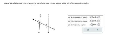 Give A Pair Of Alternate Exterior Angles A Pair Of Alternate Interior