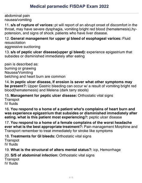 Medical Exam Question 2022 2