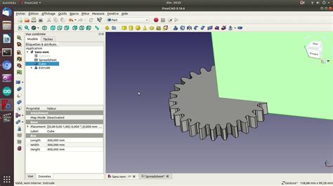 Tuto Freecad Le Tableur Des Chiffres Et Des Milli M Tres Youtube