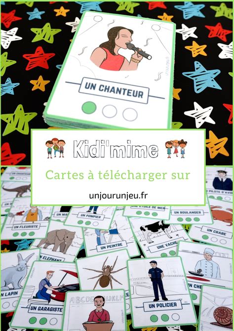 Kidi Mime Un Jeu De Mimes Et D Action Imprimer Gratuitement Board