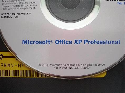 Microsoft Office XP Professional Full Version W Key Permanent