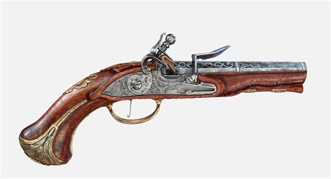 Austrian Flintlock Pistol 3D Model TurboSquid 1236188