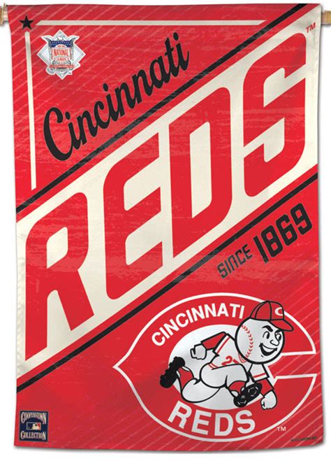 Cincinnati Reds Since 1869 Mlb Cooperstown Collection Premium 28x40