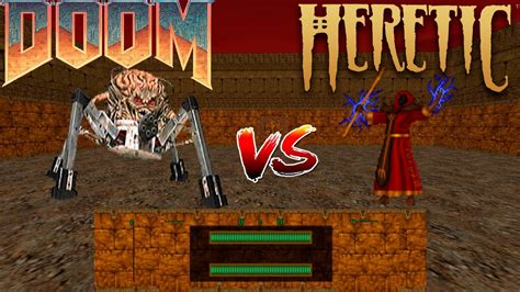 D Sparil Vs Spider Mastermind FIGHT CROSSOVER DOOM Vs HERETIC