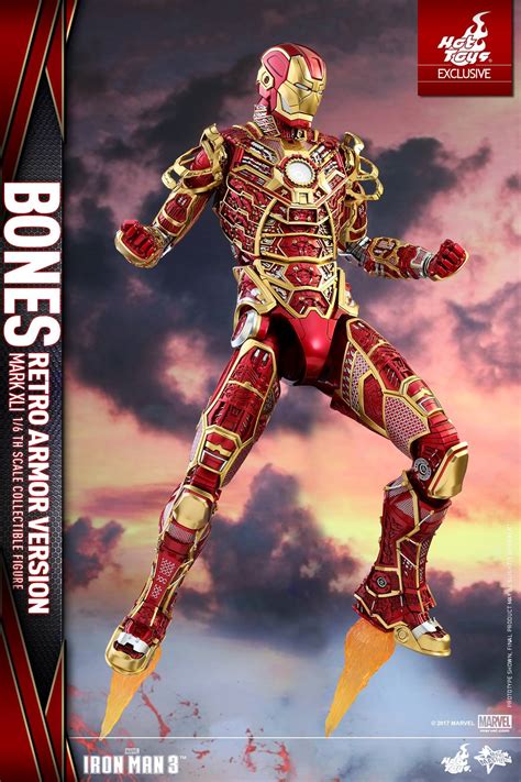 Iron Man Mark Xli Bones Armor Retro Color Figure By Hot Toys The Toyark News
