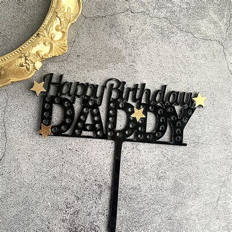 Happy Father S Day Happy Mother S Day Acrylic Cake Topper Dad Cupcake