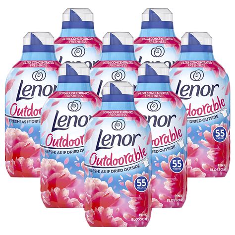 Lenor Outdoorable Pink Blossom Fabric Conditioner Washes Case Of X