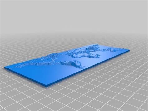 World Map Free 3d Model 3d Printable Stl