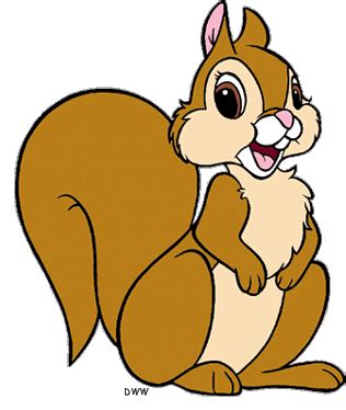 Bambi Squirrel Clip Art Library