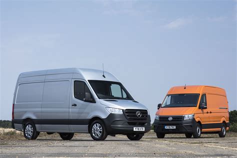 Mercedes Sprinter Vs VW Crafter Twin Test Review Which Premium Large