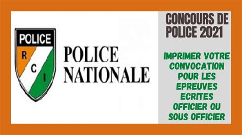 Concours De Police Dates Des Epreuves Ecrites Disponibles Imprimer