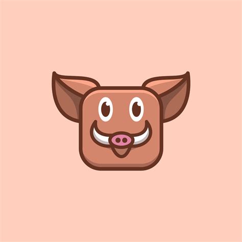 Cute Wild Boar Design 16784582 Vector Art at Vecteezy