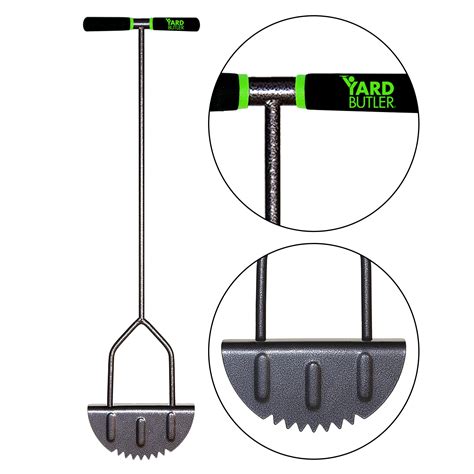 Yard Butler Step Edger — Manual Steel Edger Lawn Tool With Rounded Saw