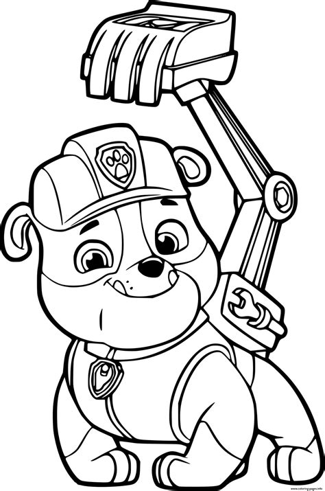 rubble printable paw patrol characters