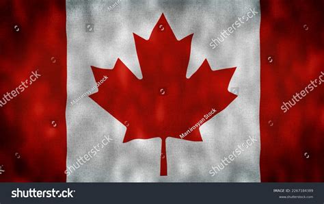 Canadian Flag Waving Wind Illustration 4k Stock Illustration 2267184389