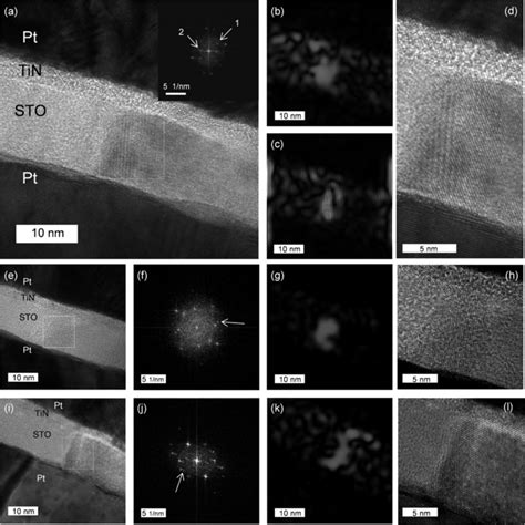 Cross Sectional Tem Images Of Electroformed Pt Tin Oc Annealed