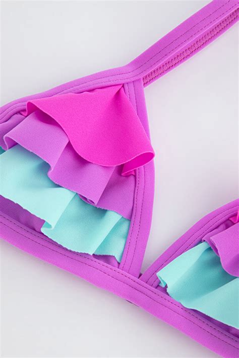Kız Çocuk Sweet Pastels Bikini Takımı PL83ZHFX21IY MIX Çok Renkli Penti