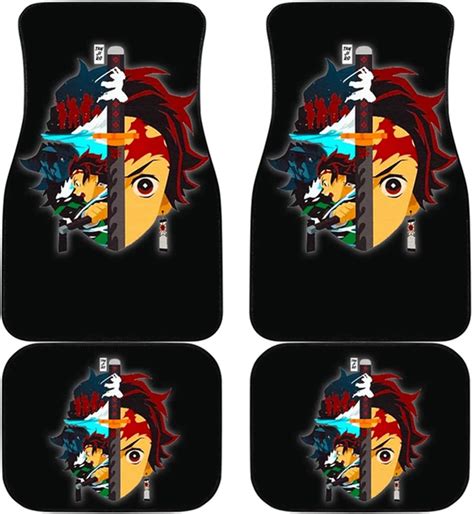 Amazon NEVAY Anime Demon Slayer Car Floor Mats 4 Piece