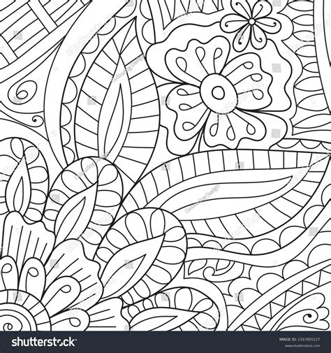 Decorative Henna Design Coloring Book Page Stock Vector Royalty Free 2167805127 Shutterstock