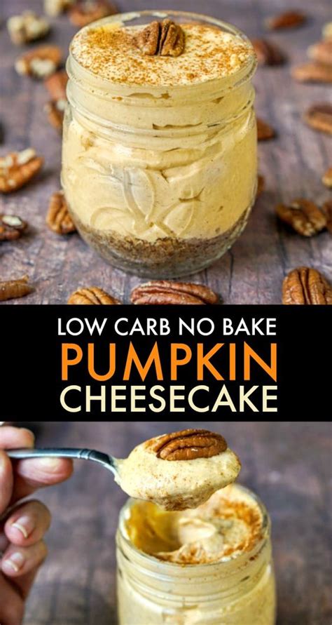 Easy No Bake Pumpkin Cheesecake Low Carb Keto Recipes Cooking