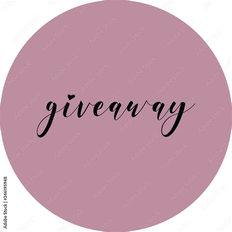 Instagram Highlight Story Icons Nude Dark Pink Version Giveaway Stock Vector Adobe Stock