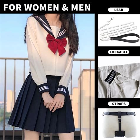 Ddlg School Girl Uniform Sexy Dress Locking Straps Cosplay Underwear