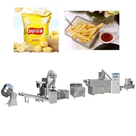 Industrial Commercial Full Automatic Fried Potato Chips Production Make