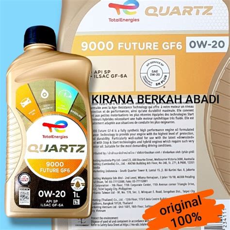 Jual Oli Total Quartz W Api Sp Gf Kemasan Liter Shopee