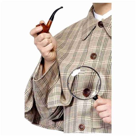 Sherlock Holmes Magnifying Glass And Classic Pipe Costume Kit Stoners