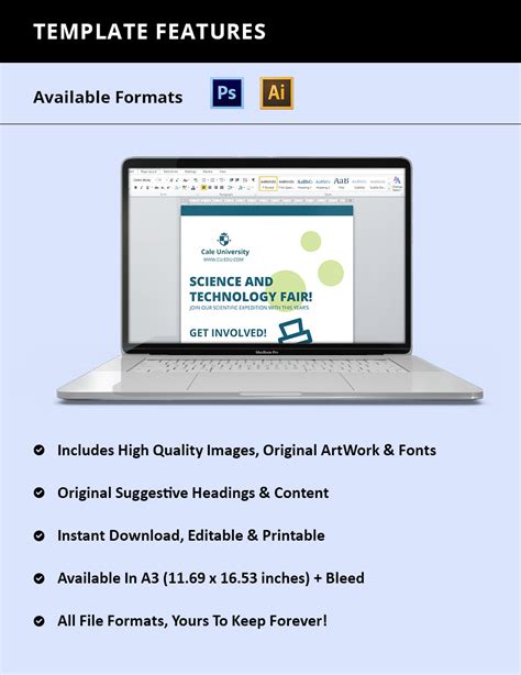 University Academic Poster Template - Download in Illustrator, PSD ...