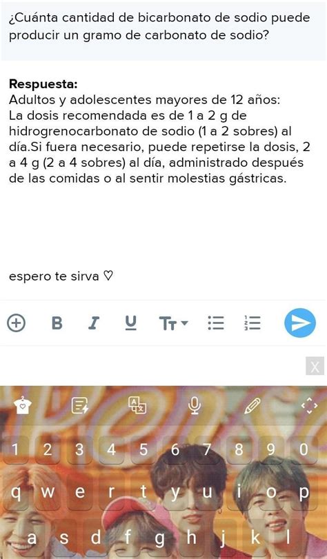 Cu Nta Cantidad De Bicarbonato De Sodio Puede Producir Un Gramo De