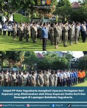 Satuan Polisi Pamong Praja Satpol Pp Kota Yogyakarta Mengikuti