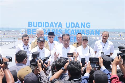 Presiden Jokowi Resmikan Tambak Udang Modern Ramah Lingkungan Di