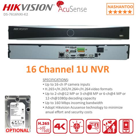 Hikvision Ds Nxi K Ch Nvr H U Sata Mbps Incoming