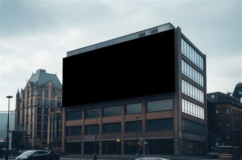 Premium Photo A Large Billboard In The Middle Of The City Generaivr Ai