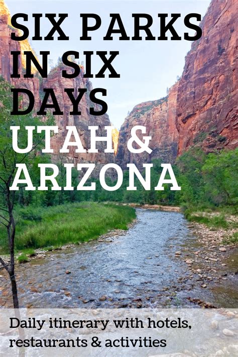 How To See Seven Ut Az National Parks In Six Days National Park