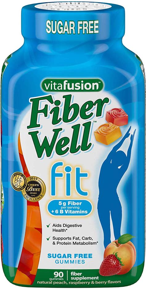 Vitafusion Fiber Well Fit Gummies Supplement 90 Count Packaging May Vary