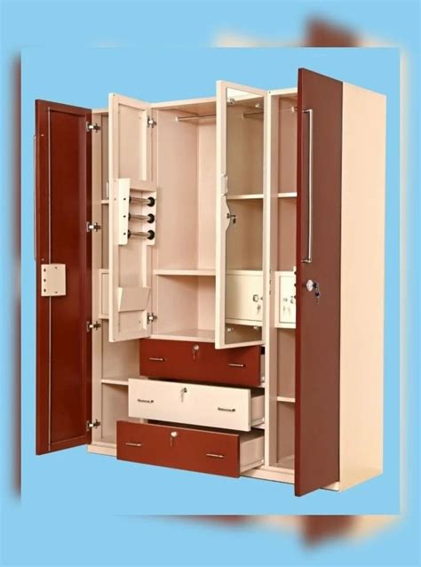 Steel Door Modular Wardrobe With Mirror With Locker At Rs Sq Ft