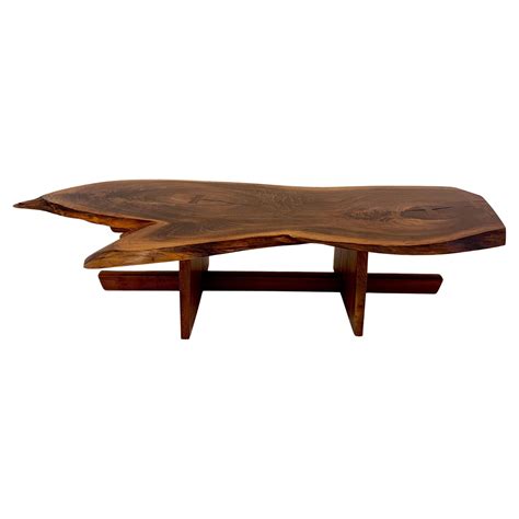 Mira Nakashima Live Edge Coffee Table For Sale At 1stdibs