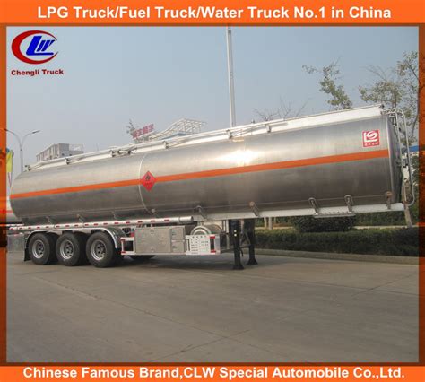 3 Axle 42000L Stainless Steel Fuel Oil Tank Semi Trailer Fuel Tank