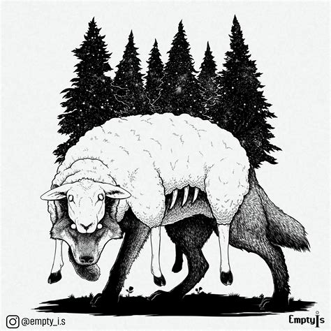 Wolf In Sheeps Clothing R Drawing