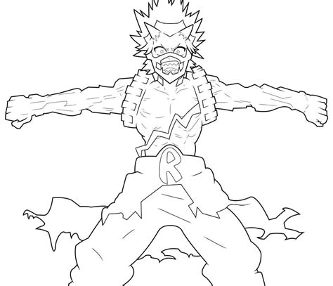 Eijiro Kirishima Coloring Pages Printable For Free Download