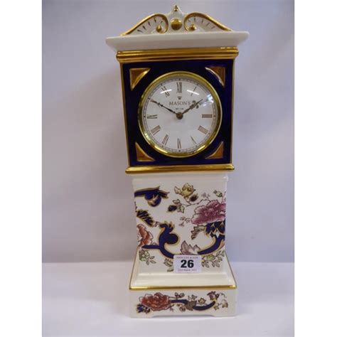 Masons Blue Mandalay Mantel Clock