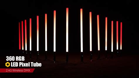 New Arrival 360 RGB LED Pixel Tube Light With Wireless DMX YouTube