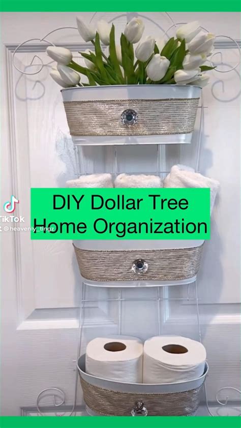 Diy Dollar Tree Bathroom Organization Hack Idea Home Decor Follow