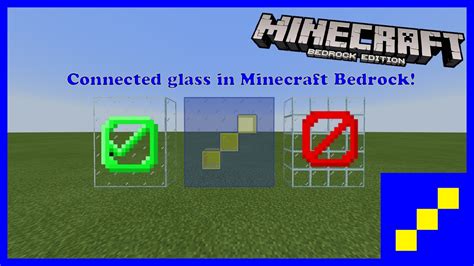 The Best Connected Glass Addon In Minecraft Bedrock Edition Mcbe Addon Showcase Ep 2 Youtube