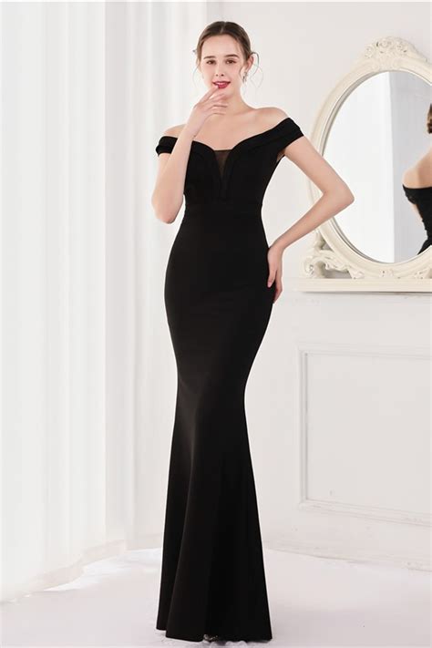 Daisda Elegant V Neck Mermaid Evening Dress With Off The Shoulder Online