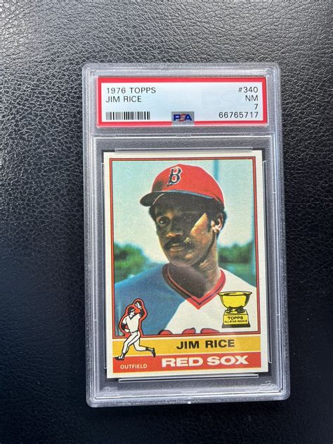 1976 Topps 340 Psa 7 Jim Rice Hof Bos Red Sox—looks Nicer💥 Tgcs